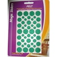 thumbnail image 1 of Magic Sliders 5865639 Green Felt Protective Pads - 46 per Pack & Pack of 6, 1 of 1