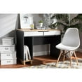 thumbnail image 5 of Baxton Studio Reed Mid-Century Modern 2-Drawer Multicolor Wood Computer Desk, 5 of 5