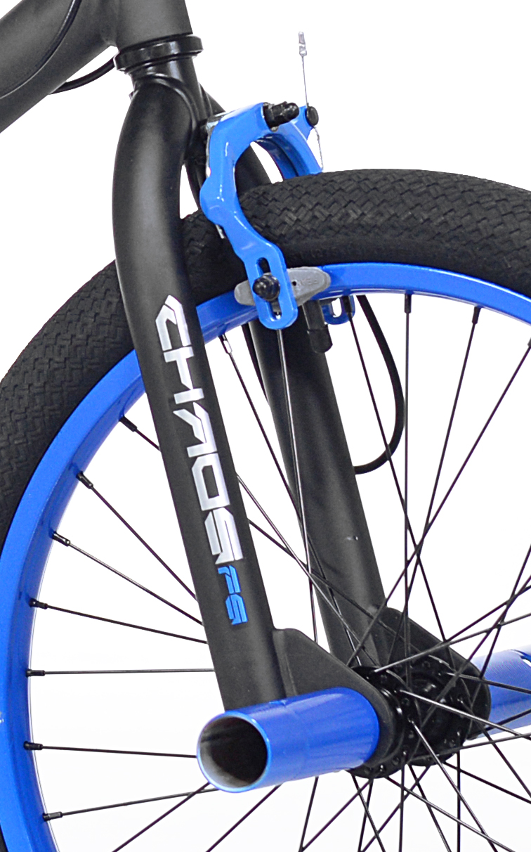 Kent Chaos 20" Boy's Freestyle BMX Bike, Black/Blue photo 2