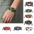 thumbnail image 3 of LICEWO Unisex Wristband Stackable Bracelet with Music Note and Bead Decoration, 3 of 20