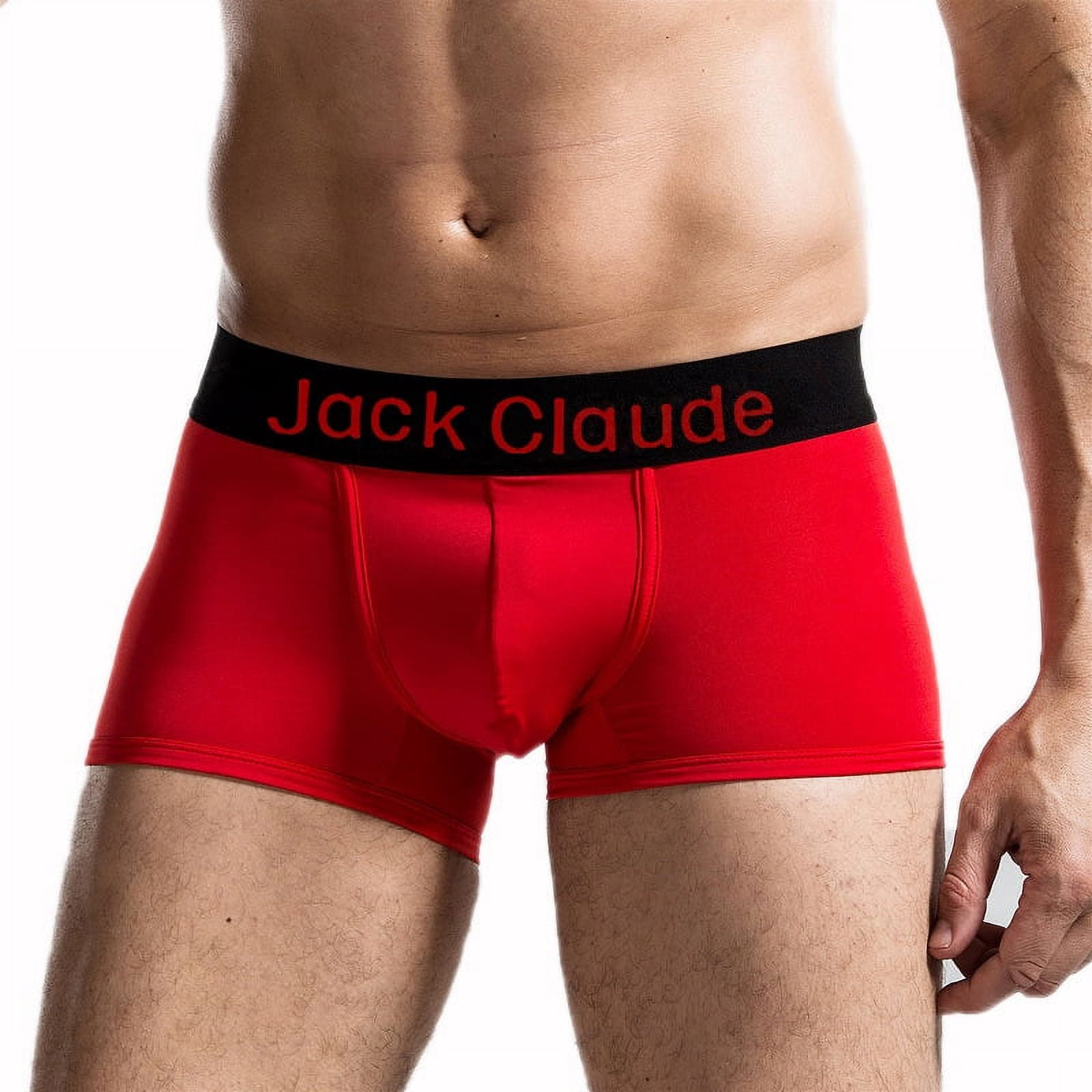 Jack Claude Men's U Convex Pouch Breathable Activewear Boxer Briefs & Trunks, Multicolor (5-Pack)