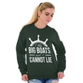 thumbnail image 3 of I Like Big Boats and I Cannot Lie Sweatshirt for Men or Women Brisco Brands L, 3 of 6
