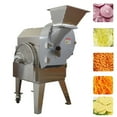 thumbnail image 1 of INTBUYING Single Head Fruit Vegetable Slicing Shredding Dicing Cutter Machine Multifunctional Vegetable Cutter 110V, 1 of 15