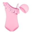 thumbnail image 2 of mgoYE Toddler Girl Swimsuit 2t Teen Girls Swimsuits Two Piece Sporty Bikini Sets Color Contrast Trim Adjustable Straps Swimsuit with Chest Pad(Pink,1-2 Years), 2 of 5