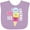 Lavender, variant on Inktastic I Love Ice Cream with Cute Ice Cream Cone Boys or Girls Baby Bib