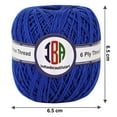 thumbnail image 2 of IBA Indianbeautifulart KnittingCottonCord 6 ply Crafts Thread Waterproof 0.5mm DIY Beading Crafts Thread String For Bracelet Necklace Jewelry Making (Dark Blue), 2 of 5
