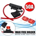 thumbnail image 2 of Waterproof Inline Blade Fuse Holder Premium Maxi Type 8AWG+ 2 x 50 AMP Fuses, 2 of 7