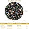 thumbnail image 3 of Pioneer Flower Floral Print Pattern Round Tablecloth 60 X 60 Inch, Wrinkle Resistant Wipeable Table Cloth for Kitchen Dining Picnic Patio Party, 3 of 6