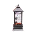 thumbnail image 2 of 4 pcs Candle Lantern Decorative Lamp for Table or Hanging,Outdoor Patio or Porch, Weddings, Black Metal, Amber Orange Glass, 2 of 5