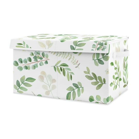 Botanical Floral Leaf Storage Fabric Toy Box by Sweet Jojo Designs