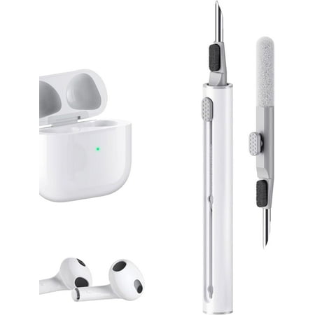 Cleaning Kit - 3-in-1 Earphone Cleaner Kit Compatible AirPod/AirPod Pro with Sponge Brush Metal Tip Multifunctional Earphone Cleaning Kit for Earbuds