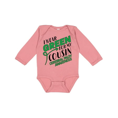 

Inktastic I Wear Green for my Cousin- Cerebral Palsy awareness Gift Baby Boy or Baby Girl Long Sleeve Bodysuit