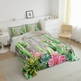 thumbnail image 3 of Castle Fairy 2-Piece Twin Size Comforter Set - Cactus Floral Western Print, 3 of 8