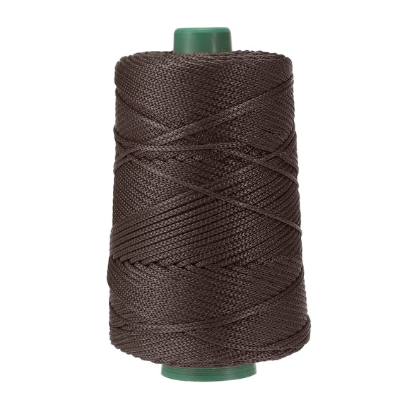 Uxcell Polyester Macrame Cord, 3mm x 219 Yards Polypropylene Cords for DIY Crafts - (Deep Brown)