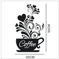 thumbnail image 1 of Flower Vine Coffee Cup Kitchen Creative Wall Stickers, 1 of 1