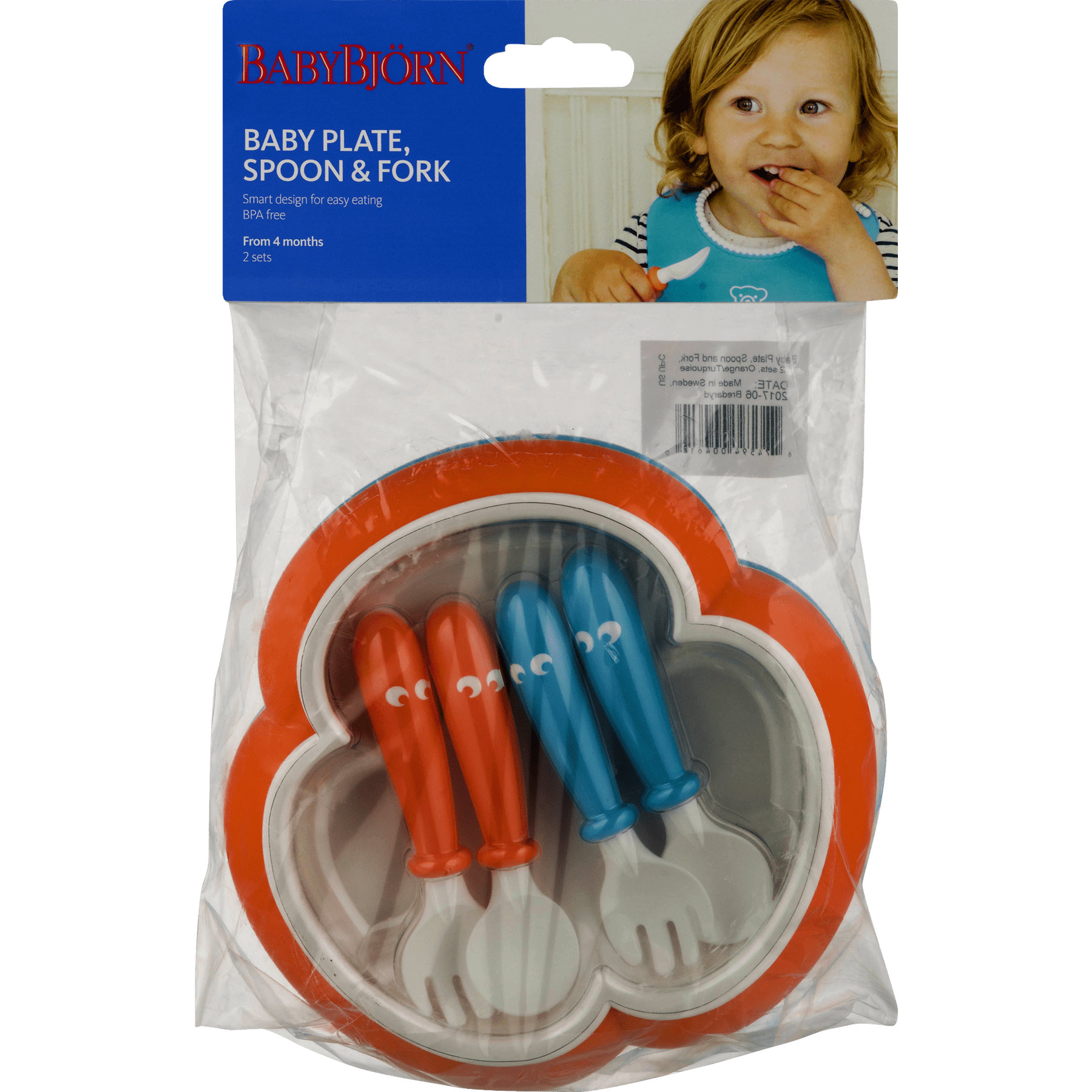 babybjorn baby plate spoon and fork