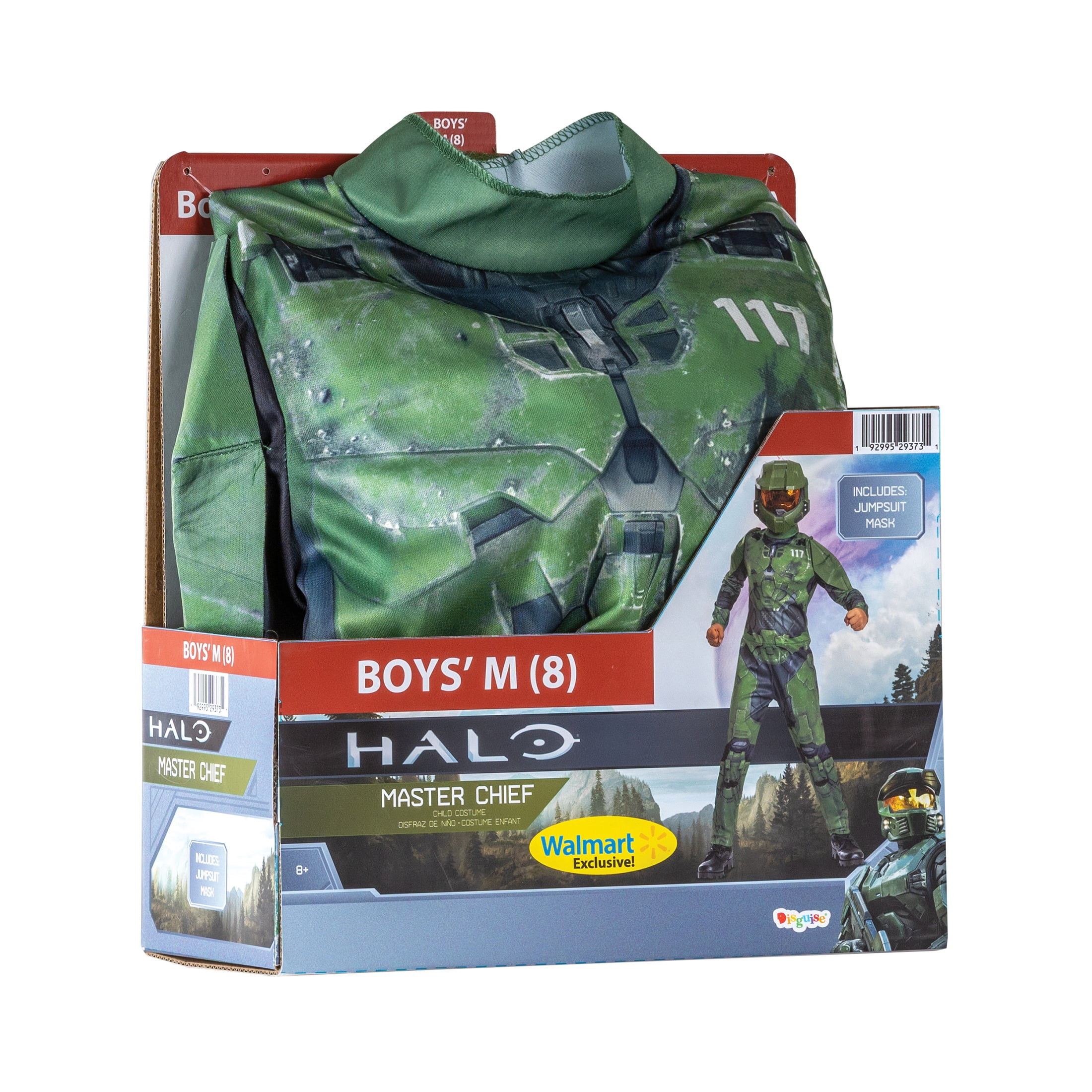 Halo Master Chief Halloween Costume for Children, 2-Piece, Boys' Size M (8), by Disguise