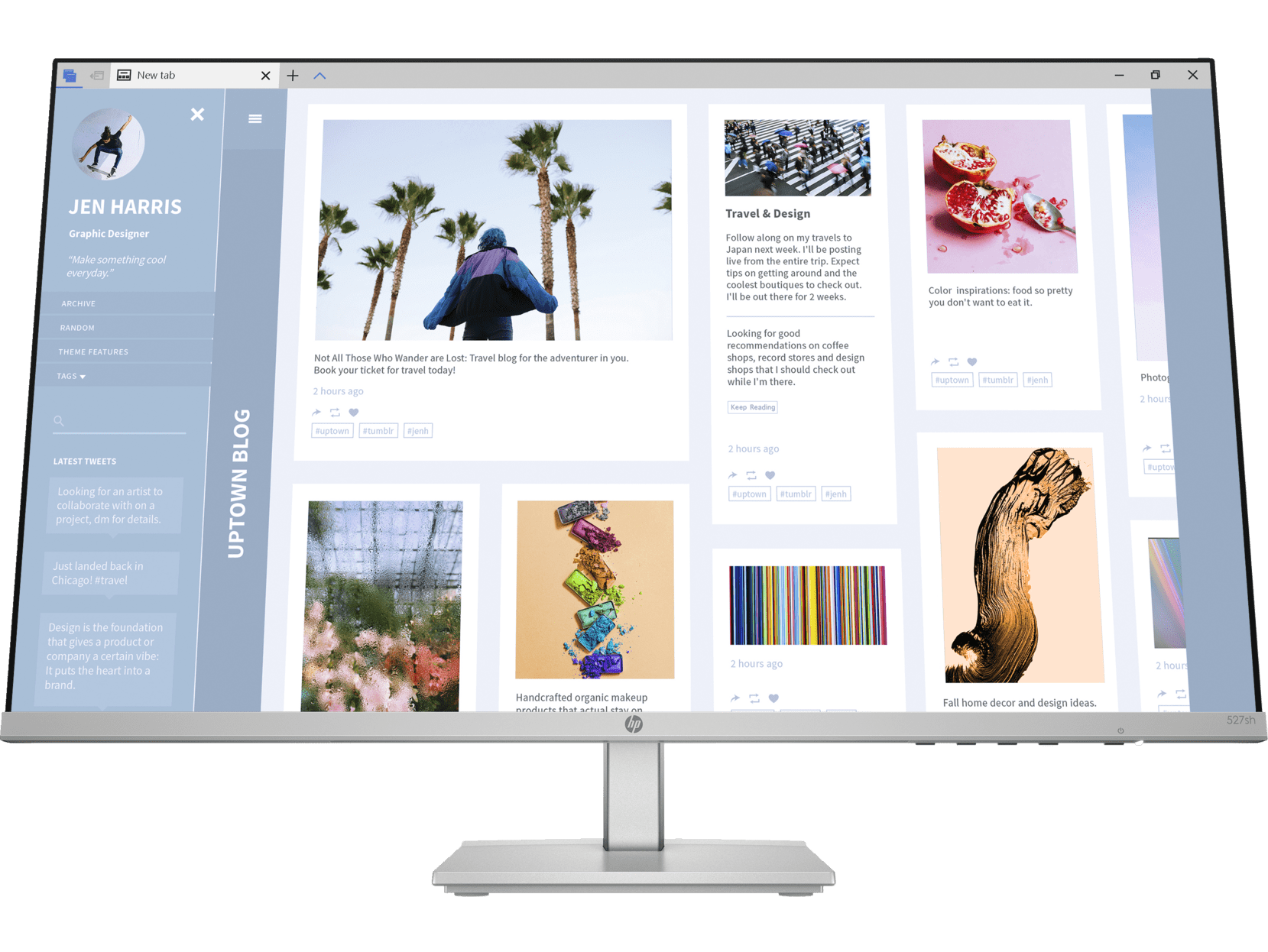 HP Series 5 23.8 inch FHD Monitor with Speakers - 524sa 23.8