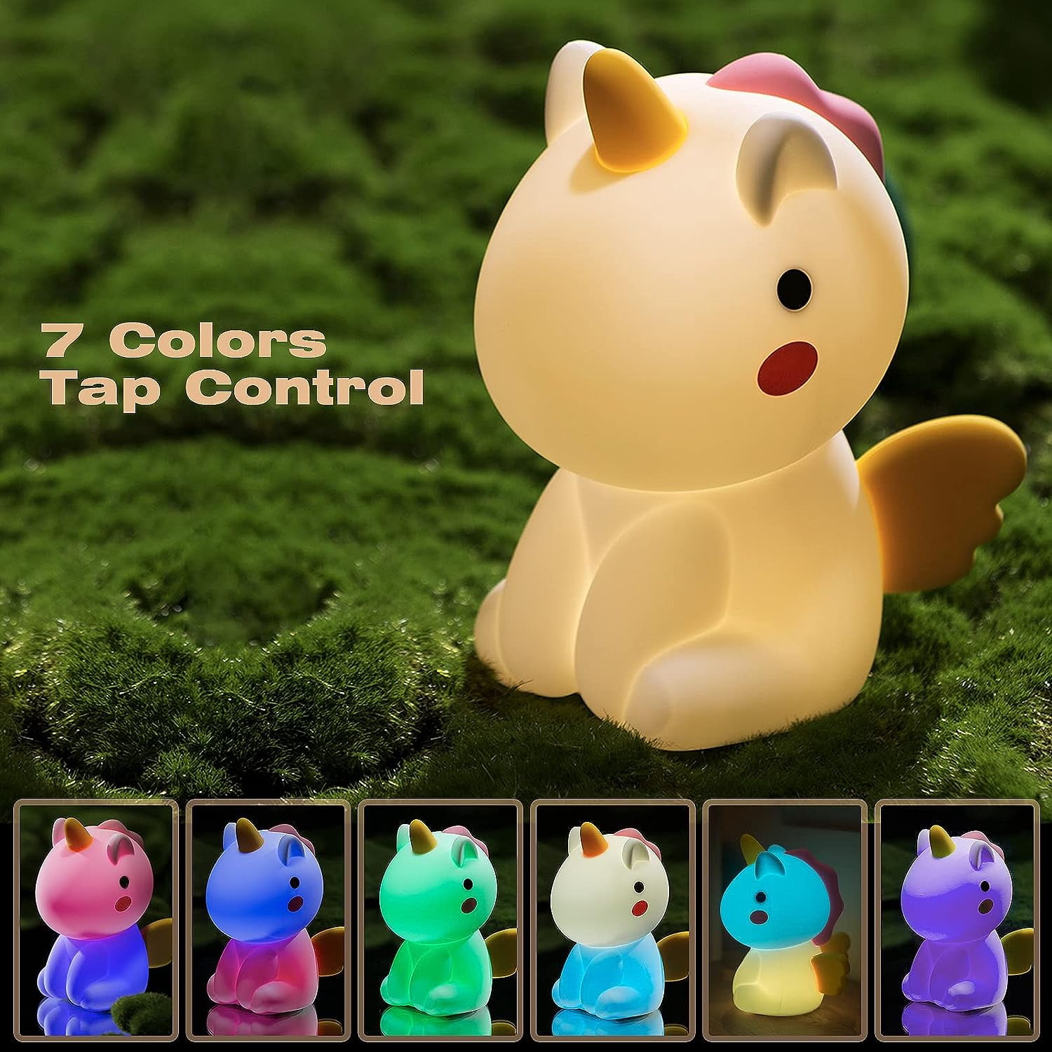 LED Night Light for Kids, Dimmable Nursing Lamp, Rechargeable LED Touch Light, Baby Night Light, Portable Rechargeable Night Light for Baby Room