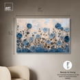thumbnail image 5 of Cerulean Blue Flowers II Canvas Blue Floral Art by Art Remedy, Silver Frame, 54" x 36", 5 of 7