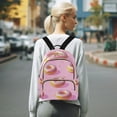 thumbnail image 7 of FORMRS Mini Backpack Purse for Women Travel Daypack Casual Shoulder Bag, Cartoon Doughnuts, 7 of 7