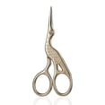 thumbnail image 3 of Rainbow Stork Eyebrow Scissors - 3.74in Stainless Steel Scissors for Hair, Eyelashes, Nose & Everyday Use, 3 of 5