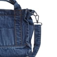 thumbnail image 2 of Bolso de hombro de mezclilla para mujer, Bolso de moda informal suave para estudiante (azul oscuro), 2 of 8