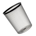 thumbnail image 4 of Cubo de basura transparente con anillo superior, tapa fácil de colocar, cubo de basura de gran capacidad para el hogar, color negro, 4 of 8