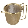 thumbnail image 2 of Filtre à Thé en Acier Inoxydable Infuseur de Thé avec Poignée pour Bureau Maison Extérieur Or, 2 of 9