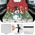 thumbnail image 6 of Xoenoiee Snowman Tree Candy Star Print Waterproof Sweating Car Seat Cover for Gym, Workout, Running, Swimming, Universal Fit Christmas Decoration Non-Slip Bucket Seat Protector for Cars SUV Trucks, 6 of 7
