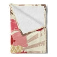 thumbnail image 2 of Ice Cream Soft Flannel Fleece Throw Blanket, Vintage Style Sign Homemade Dessert Best in Town Words Print, Cozy Plush for Indoor and Outdoor Use, 50" x 70", Coral Cream Red, by Ambesonne, 2 of 5