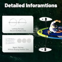 1 Pair Kayak Canoe Outrigger Stabilizer, PVC Inflatable Outrigger Float Kayak Stabilizers for Fishing Float Tube Kit Fishing Standing Float, White