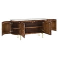 thumbnail image 3 of Ortega 4-door Marble Top Sideboard Buffet Cabinet Natural, 3 of 13