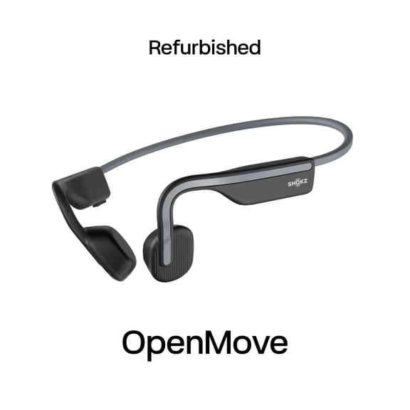 Shokz OpenMove Bone Conduction Waterproof Bluetooth Headphones for Sports(Formerly Aeropex), Gray