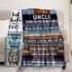 thumbnail image 2 of LHSHID Uncle Fathers Day Blanket Gifts Uncle Gifts for Men Uncle Gifts from Niece Nephew Great Gifts for Uncle Best Uncle Ever Gifts for New Uncle Uncle Birthday Blanket 60"x80", 2 of 6
