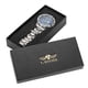 thumbnail image 1 of Fashion Waterproof Men Round Dial Hollow Automatic Wristwatch Mechanical Watch(Blue Surface Silver ), 1 of 4