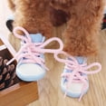 thumbnail image 4 of jiaroswwei 4Pcs Anti-Slip Laced Breathable Pet Shoes Boots Sneakers Dog Puppy Supplies, 4 of 8