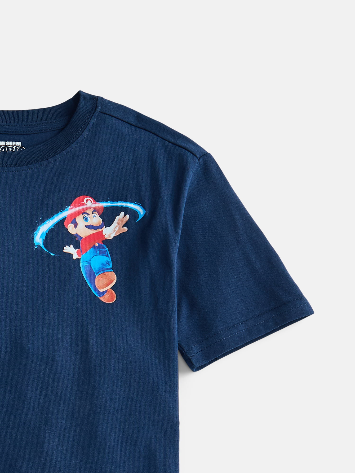 Super Mario Galaxy Movie Boy’s Graphic Tee with Short Sleeves, Sizes 4-18