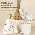 thumbnail image 2 of Cute Rabbit Print Hand Tear Garbage Bag Thick Drawstring Kitchen Trash Bags Leak Proof 60 Count, 2 of 7