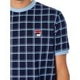 thumbnail image 4 of Fila Freddie Check T-Shirt, Blue, 4 of 5