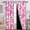 Pink, variant on MIZHONA Blue Blackout Curtains for Living Room Rustic Floral Pattern Window Curtain Set of 2,42"x84"