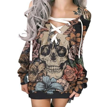 

TZNBGO Fall Dresses for Women Wedding Guest Club Dresses Party Night Sexy One Shoulder Dress Corset Dresses Bandage Dresses Elegant Women s Autumn Printed Causal Crewneck Long Sleeve Drawstrin12493