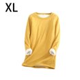 thumbnail image 3 of Qarigey Ropa interior térmica de mujer portátil Color sólido reutilizable reemplazo de manga larga invierno otoño caliente mantenimiento camiseta de Prendas para la parte del cuerpo Amarillo SG Qarigey AP013396-12, 3 of 6