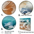 thumbnail image 3 of Designart "Overhead Seaside View Harmony" Beach Canvas Wall Art, 3 of 7