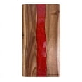 thumbnail image 2 of Grande Planche à Découper Légère en Résine d'Acacia / Planche de Charcuterie / Planche à Fromage ( Rouge ), 2 of 3