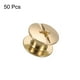 thumbnail image 3 of Uxcell 50 juegos M5 x 5mm tornillo Chicago, tornillos de cabeza Phillips de metal, remaches para cuero, tono dorado, 3 of 6