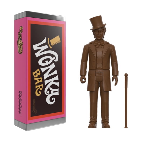 Super7 Willy Wonka & The Chocolate Factory Reaction Figures - Willy Wonka dans Wonka Bar Figurine d'Action