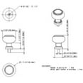 thumbnail image 3 of Jeffrey Alexander G120 Harlow 1-7/16" Glam Round Button Glass Cabinet Knob / Drawer Knob -, 3 of 5