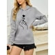 thumbnail image 3 of Sudadera Hoodie Deportiva Con Capuchaletra De Mujer Impresa, 3 of 8