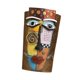 thumbnail image 1 of Maceta con forma de cabeza maya colorida, multifuncional, decorativa y con drenaje. Tamaño l, 1 of 9
